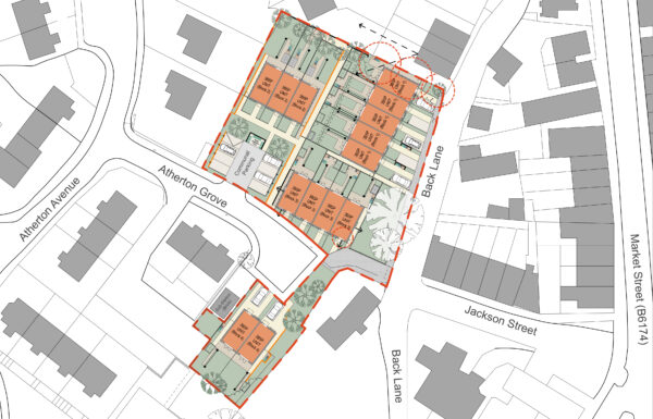 Plan of homes on site